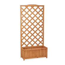 Flur Nymphea Fioriera Da Giardino Con Pannello Grigliato In Legno Small 100X62X23 CM