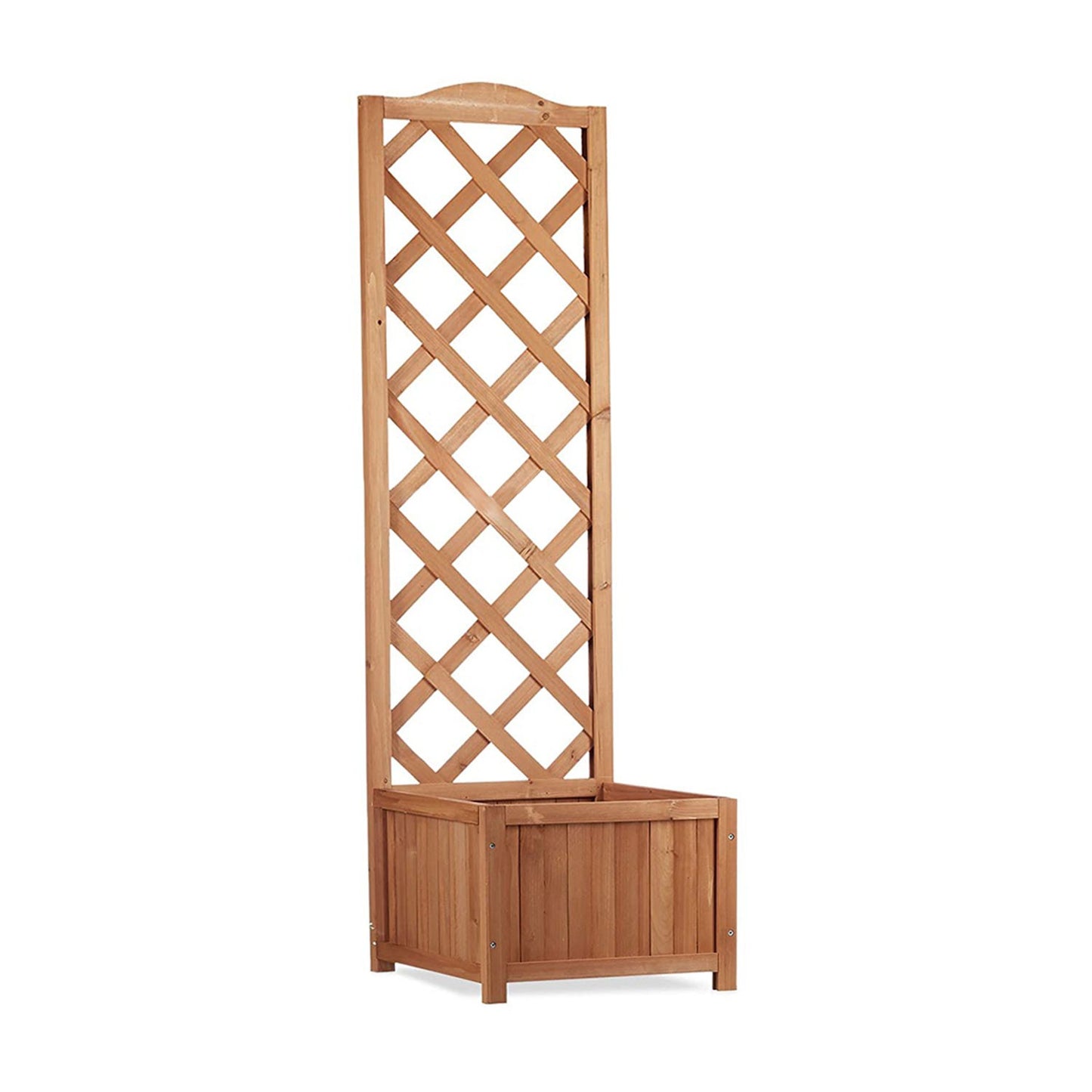 Flur Nymphea Fioriera Da Giardino Con Pannello Grigliato In Legno Small 120X45X30 CM