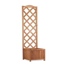 Flur Nymphea Fioriera Da Giardino Con Pannello Grigliato In Legno Small 120X45X30 CM