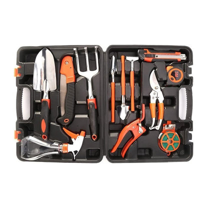 Flur Silva PRO Valigetta Set Attrezzi Da Giardino Per Piante Giardinaggio 12 Pezzi