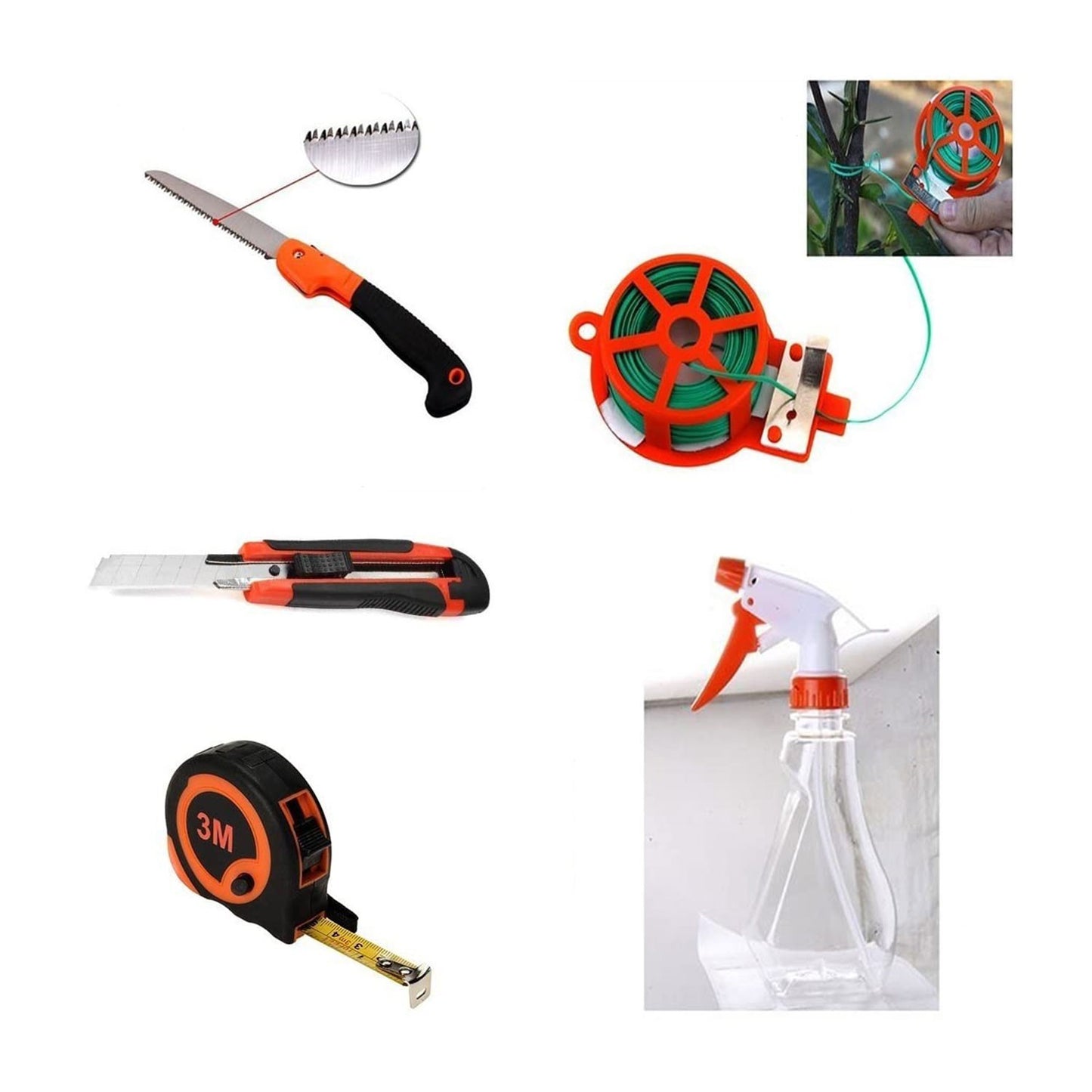 Flur Silva PRO Valigetta Set Attrezzi Da Giardino Per Piante Giardinaggio 12 Pezzi