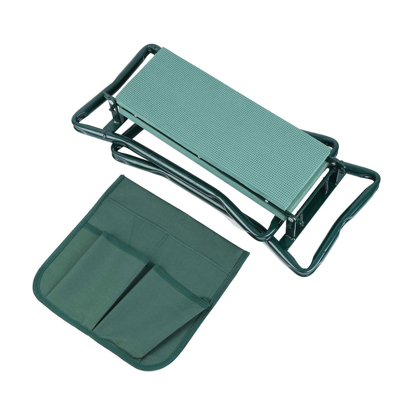 Flur Zen Inginocchiatoio Pieghevole Sedile Per Giardino Con Borsa Porta Attrezzi 60X28X49CM