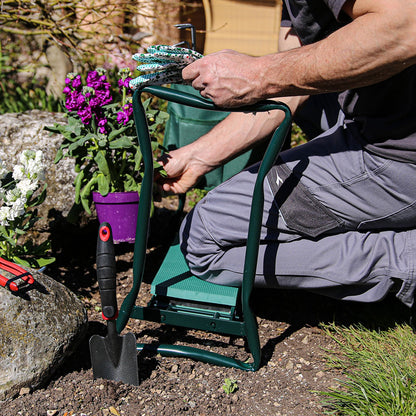 Flur Zen Inginocchiatoio Pieghevole Sedile Per Giardino Con Borsa Porta Attrezzi 60X28X49CM