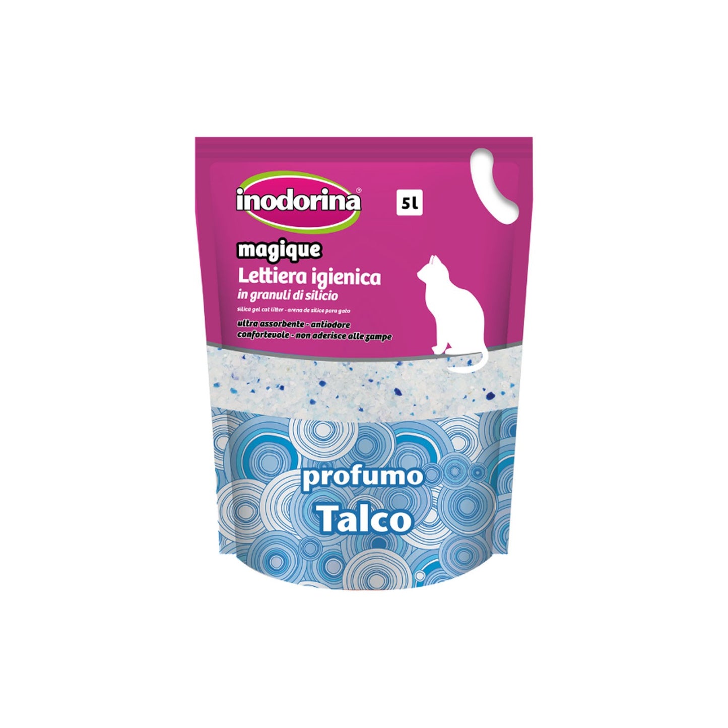 Inodorina Lettiera Igienica Magique Profumazione Talco per Gatti