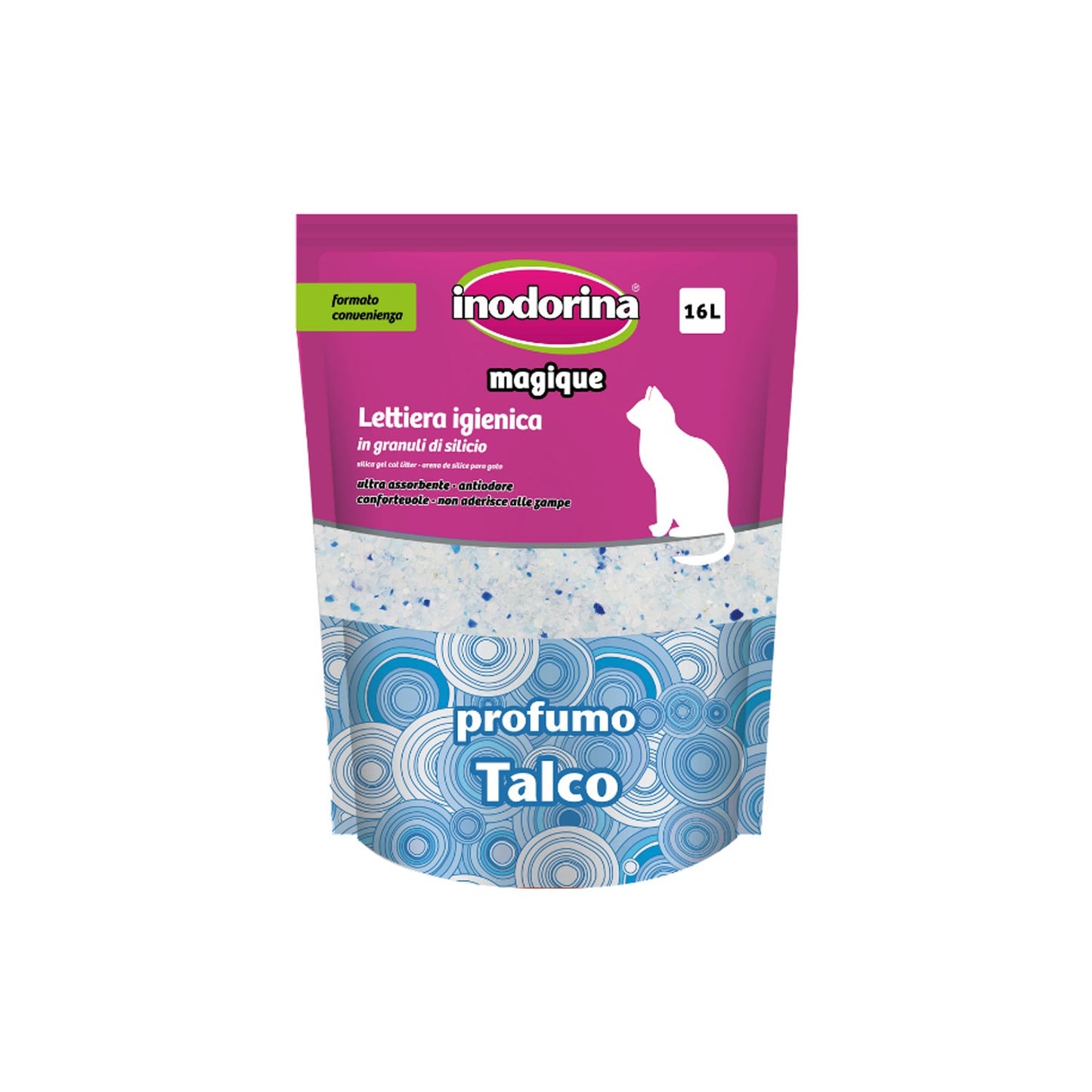 Inodorina Lettiera Igienica Magique Profumazione Talco per Gatti