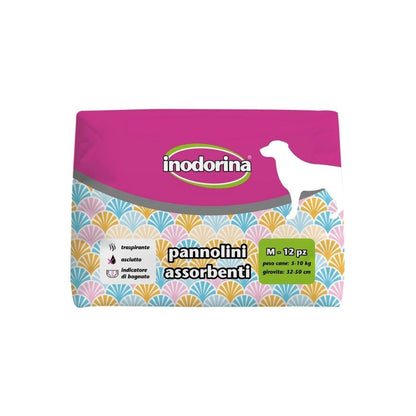 Inodorina Pannolini Assorbenti 12 pz per Cani