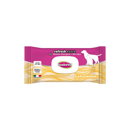 Inodorina Salviette Refresh Extra 40 pz per Cani e Gatti
