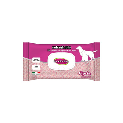 Inodorina Salviette Refresh Bio 30 pz per Cani e Gatti