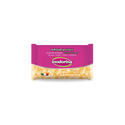 Inodorina Salviette Refresh Pocket 15 pz per Cani e Gatti