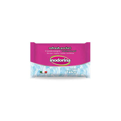 Inodorina Salviette Refresh Pocket 15 pz per Cani e Gatti