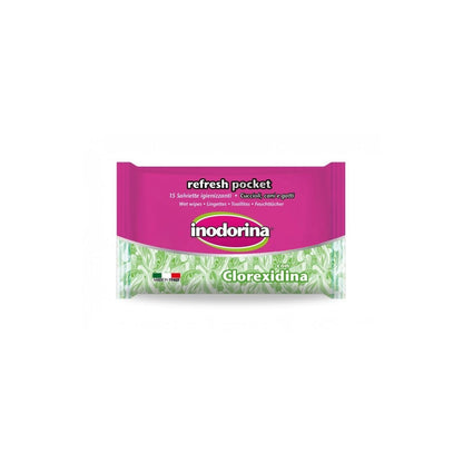 Inodorina Salviette Refresh Pocket 15 pz per Cani e Gatti