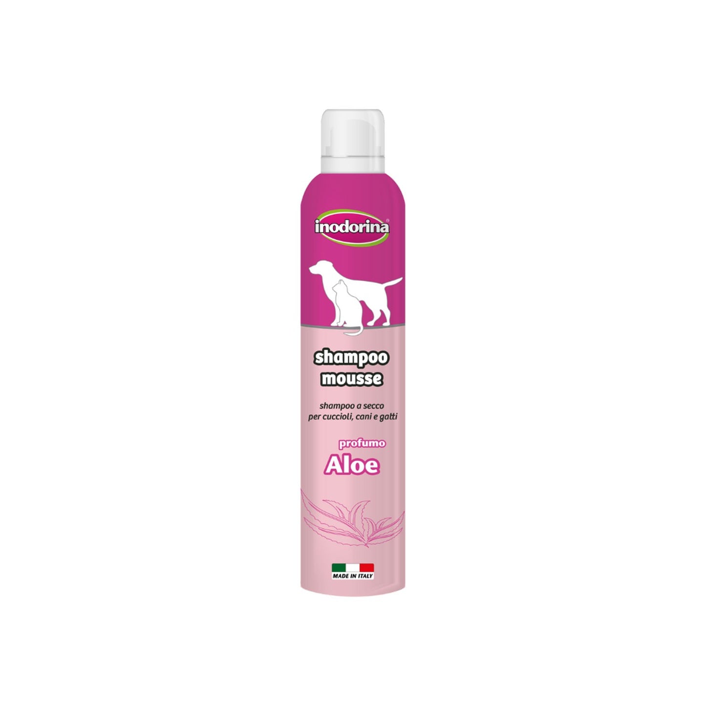 Inodorina Shampoo Mousse Aloe Vera Cane Gatto 300ml