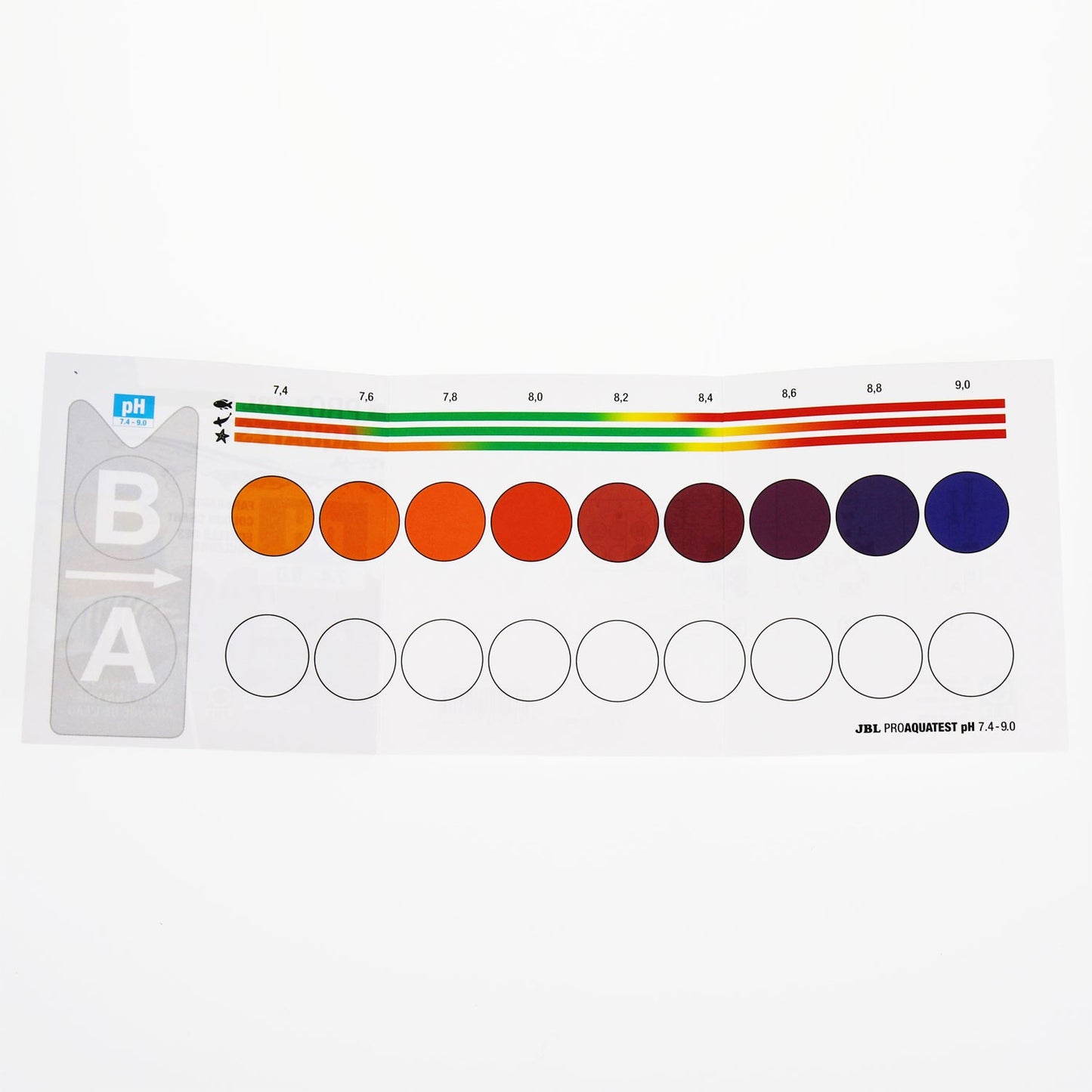 JBL ProAquaTest pH 7,4-9,0 Test Rapido Per La Misurazione Dei Valori Di pH In Acquari Dolci E Marini