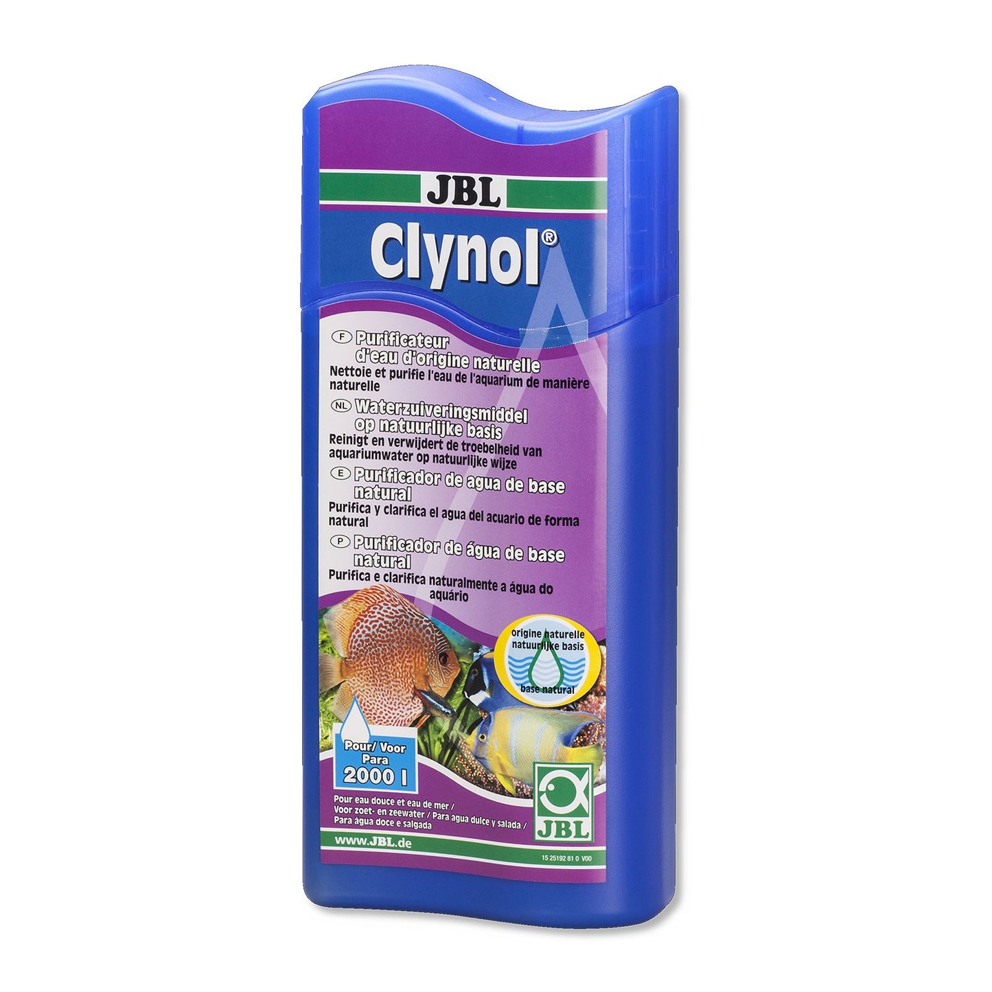 JBL Clynol Biocondizionatore Per La Depurazione Dell'acqua In Acquari Dolci E Marini