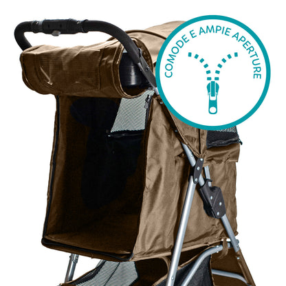 AqpetFriends PetBuggy Passeggino Comodo e Pratico Per Cani Di Taglia Medio/Piccola