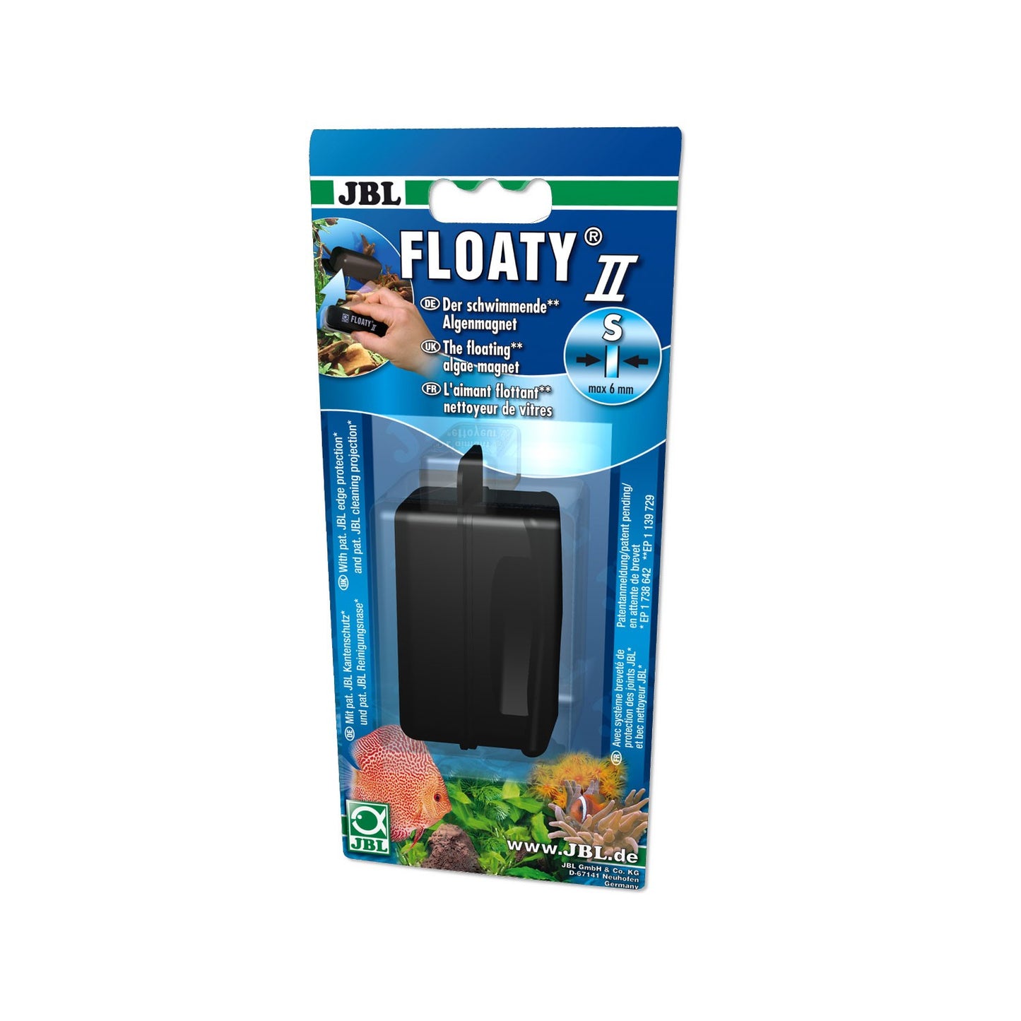 JBL FLOATY II Magnete Puliscivetri Galleggiante Per Acquari