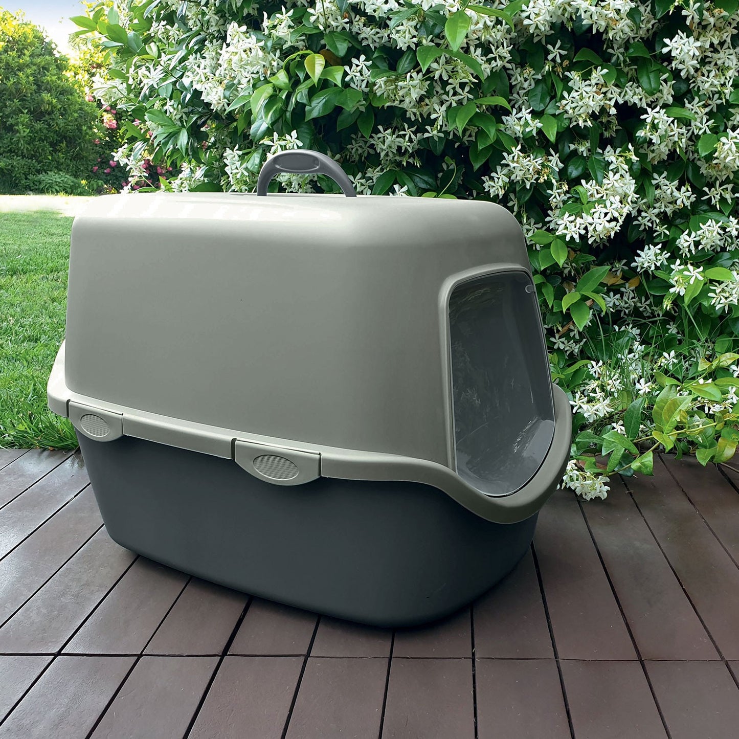Stefanplast Cathy Lettiera Gatto Foggy Green/Grigio Ardesia - Linea Green