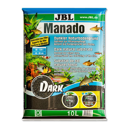 JBL Manado Dark Substrato Naturale Nero Per Acquari D'acqua Dolce