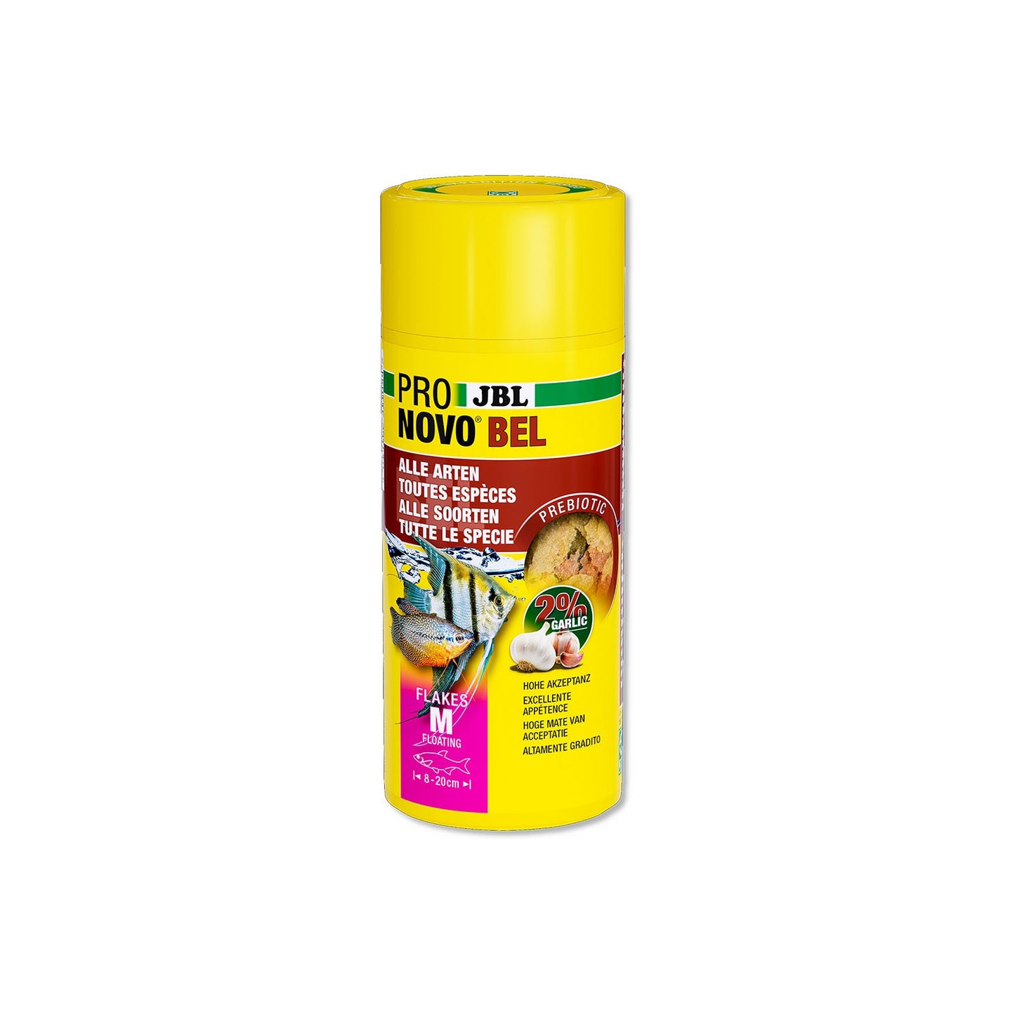 JBL PRONOVO Bel Flakes M Mangime Prebiotico In Fiocchi Per Pesci Da 8-20cm In Acquari Dolci