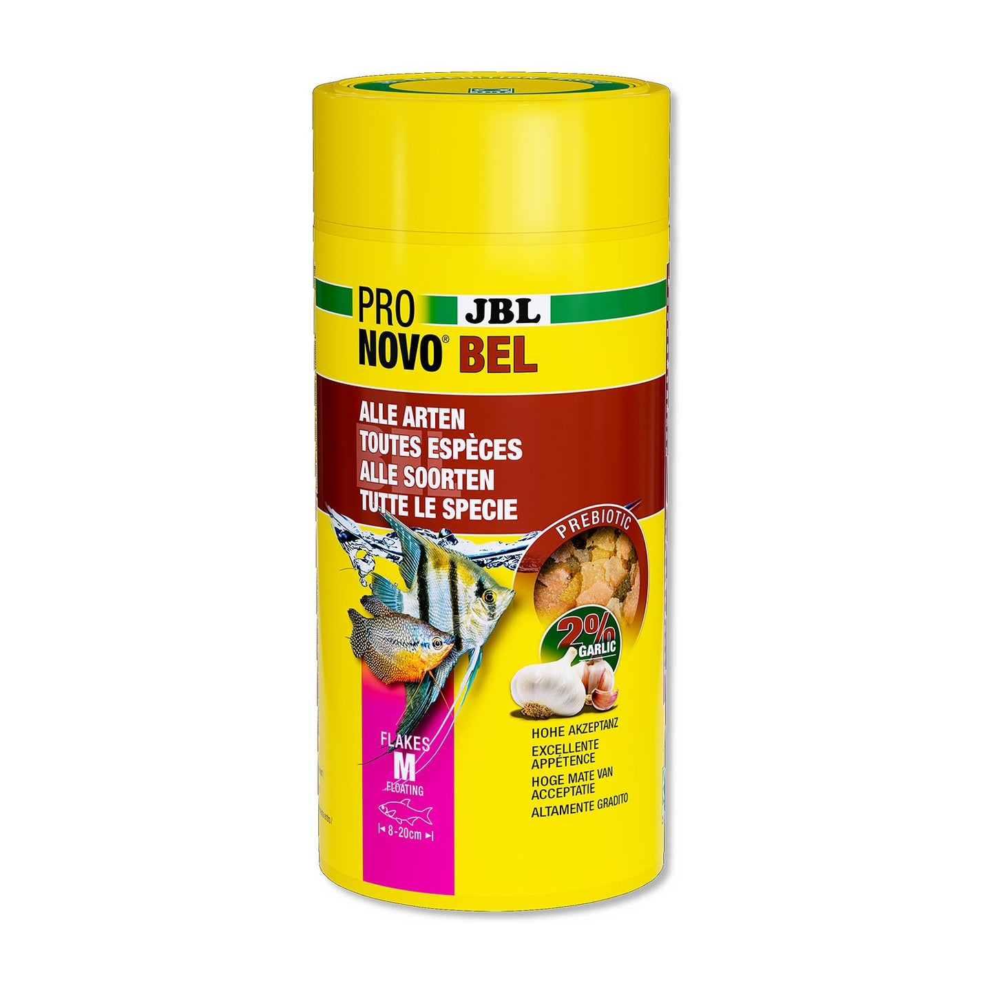 JBL PRONOVO Bel Flakes M Mangime Prebiotico In Fiocchi Per Pesci Da 8-20cm In Acquari Dolci