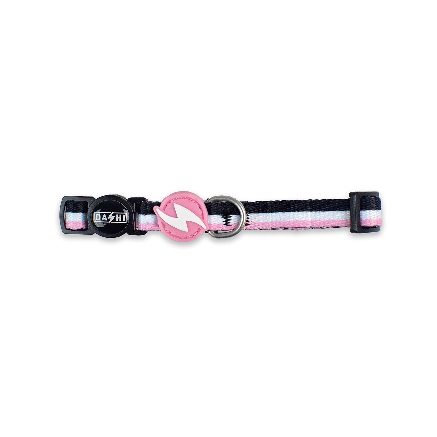 Dashi Stripes3 Rosa/Nero Collare per Gatti