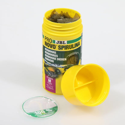 JBL PRONOVO Spirulina Flakes M Mangime In Fiocchi Vegetali A Base Di Spirulina Per Pesci Da 8-20cm D'Acqua Dolce