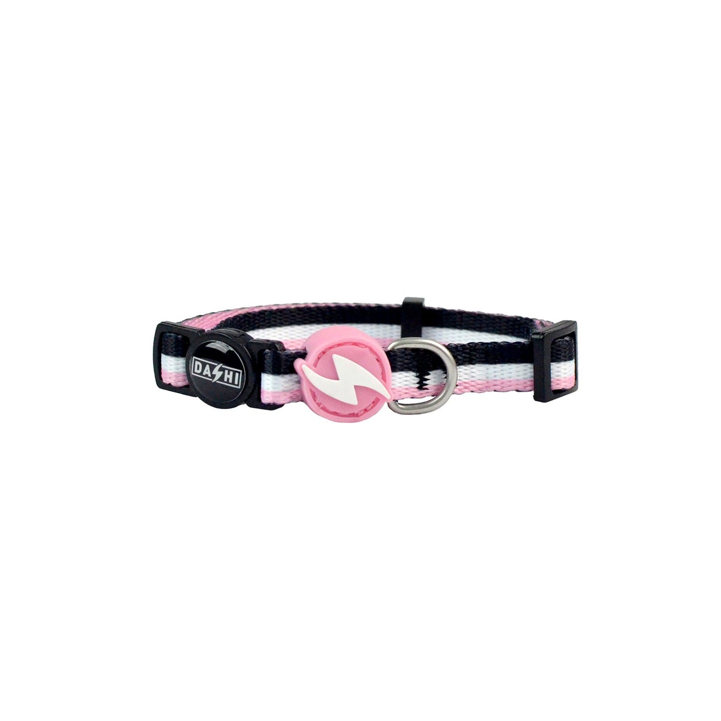 Dashi Stripes3 Rosa/Nero Collare per Gatti