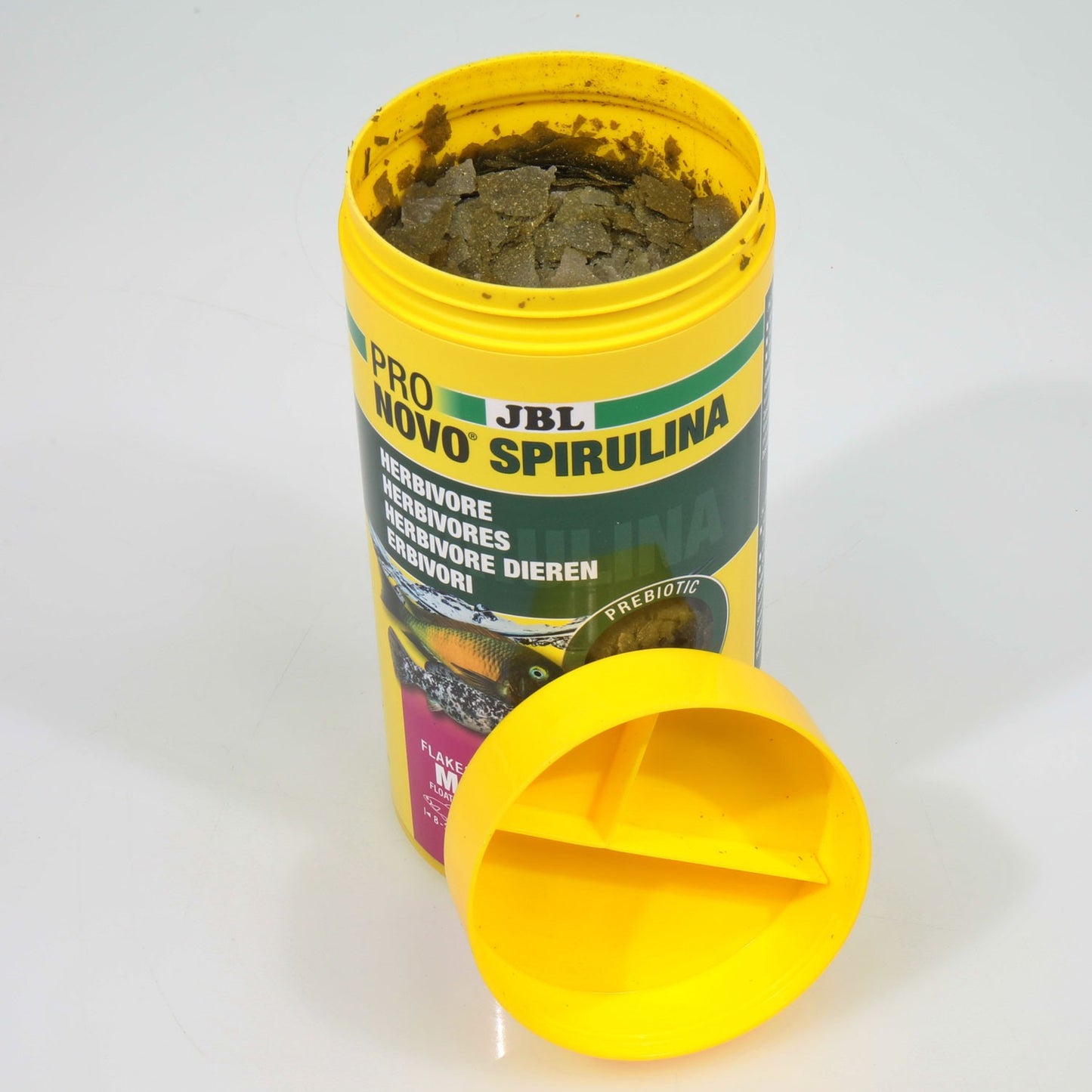 JBL PRONOVO Spirulina Flakes M Mangime In Fiocchi Vegetali A Base Di Spirulina Per Pesci Da 8-20cm D'Acqua Dolce
