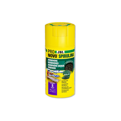 JBL PRONOVO Spirulina Grano S Mangime In Granuli Vegetali Con Spirulina Per Pesci Da 3-10cm D'Acqua Dolce 100ml