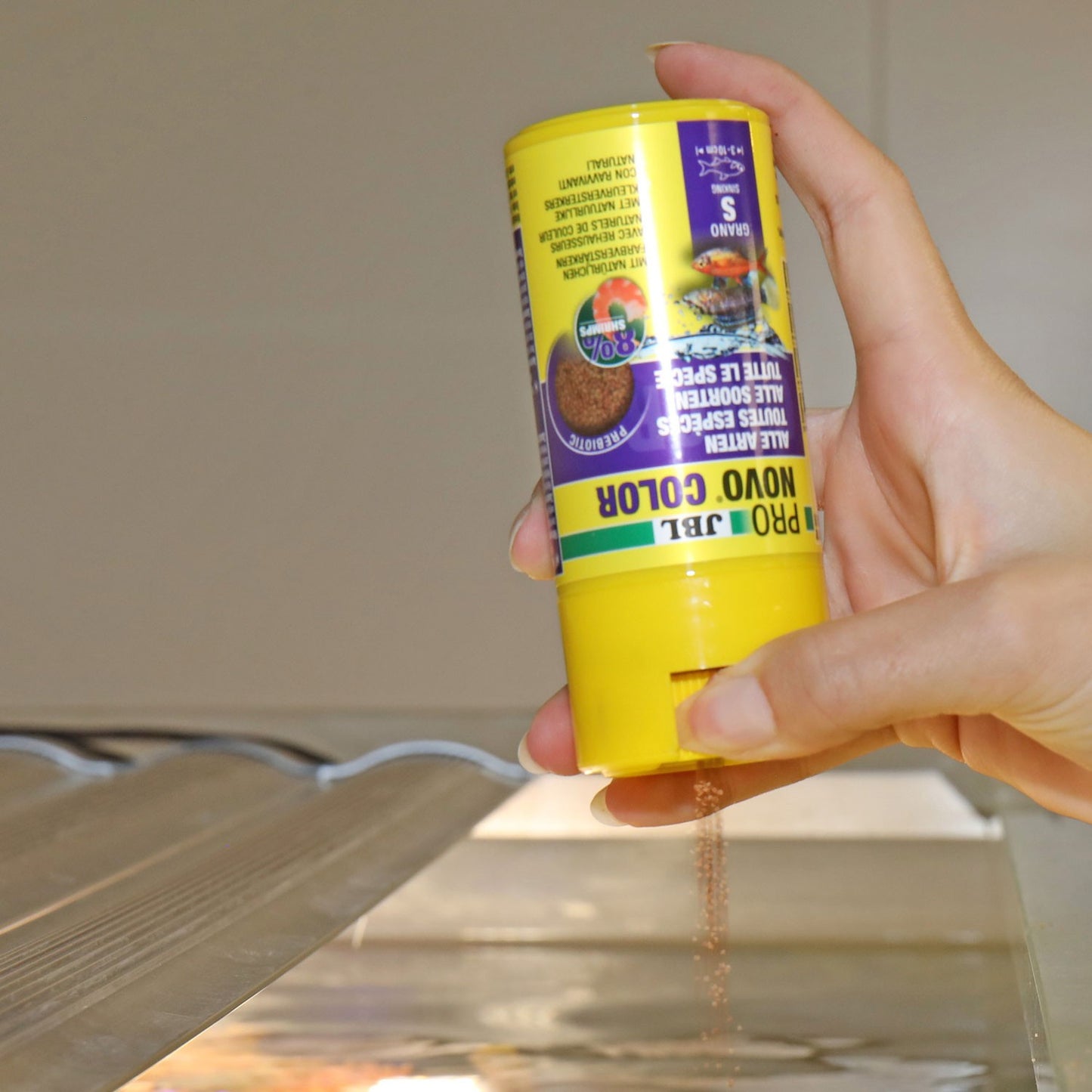 JBL PRONOVO Color Grano S Mangime In Granuli Per Colori Brillanti Per Pesci Da 3-10cm D'Acqua Dolce 100ml