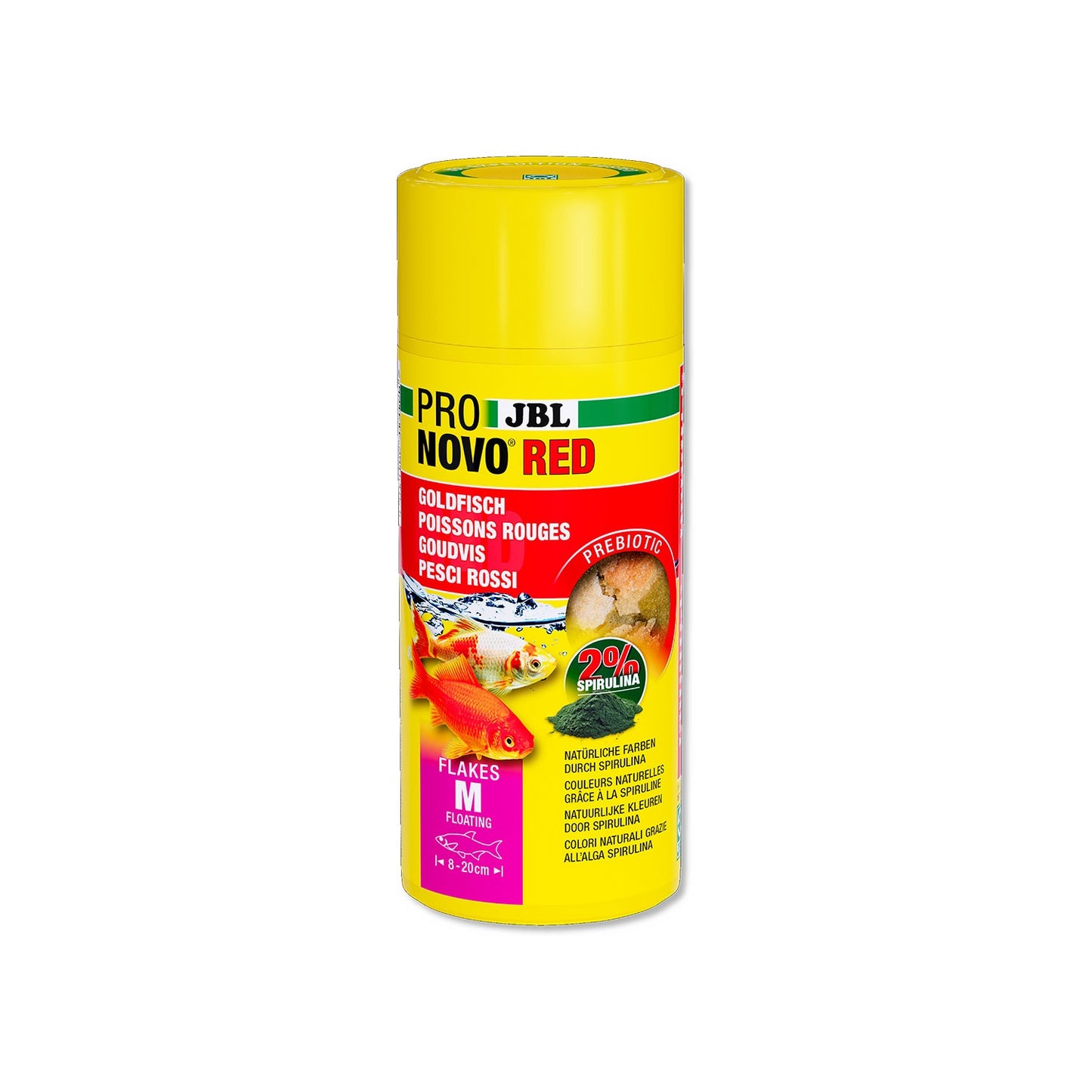 JBL PRONOVO Red Flakes M Mangime Base Per Pesci Rossi Da 8-20cm In Acquari D'Acqua Dolce