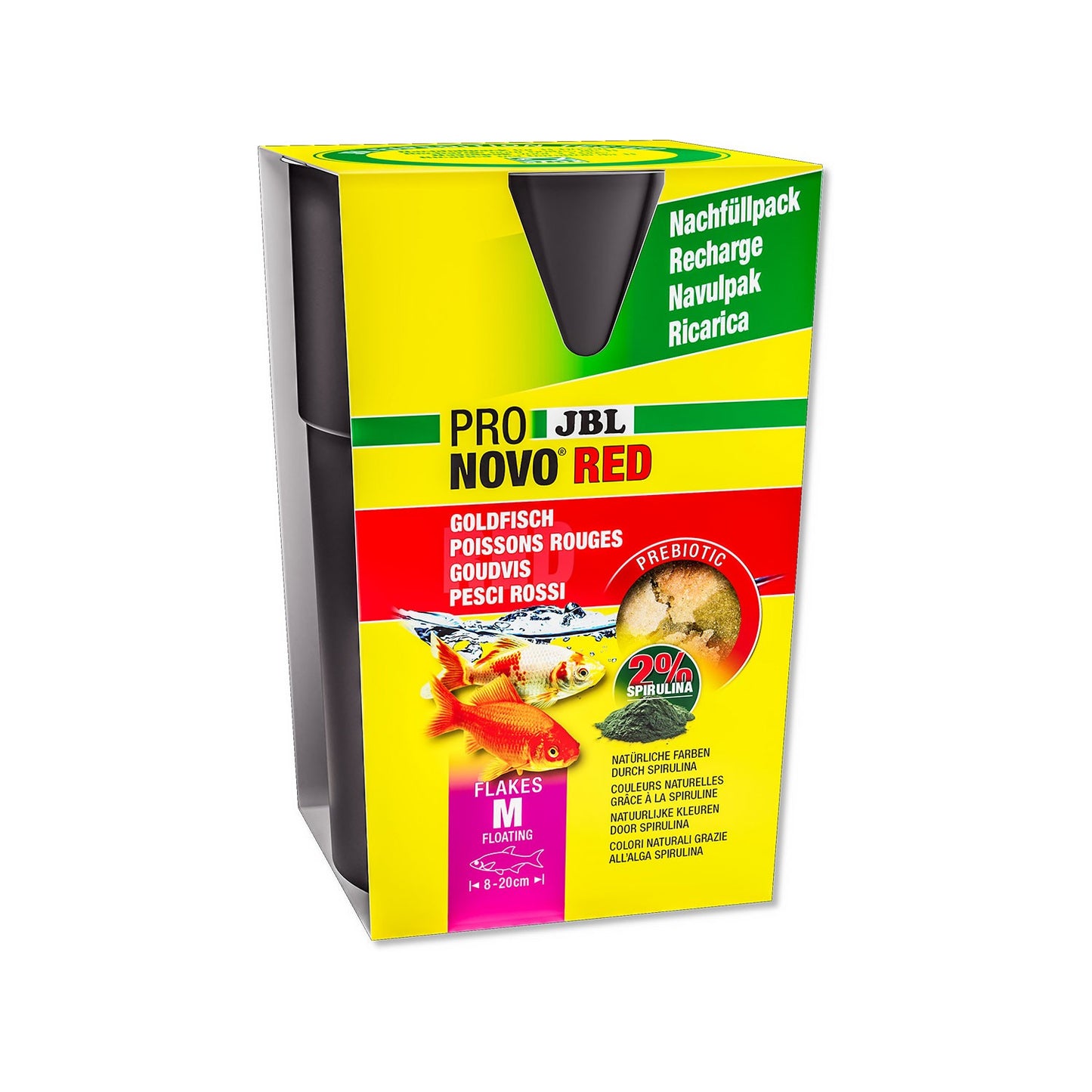 JBL PRONOVO Red Flakes M Mangime Base Per Pesci Rossi Da 8-20cm In Acquari D'Acqua Dolce