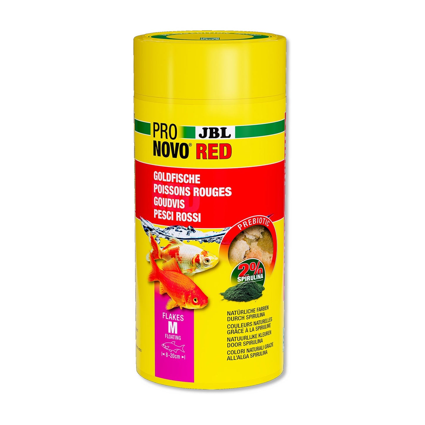 JBL PRONOVO Red Flakes M Mangime Base Per Pesci Rossi Da 8-20cm In Acquari D'Acqua Dolce