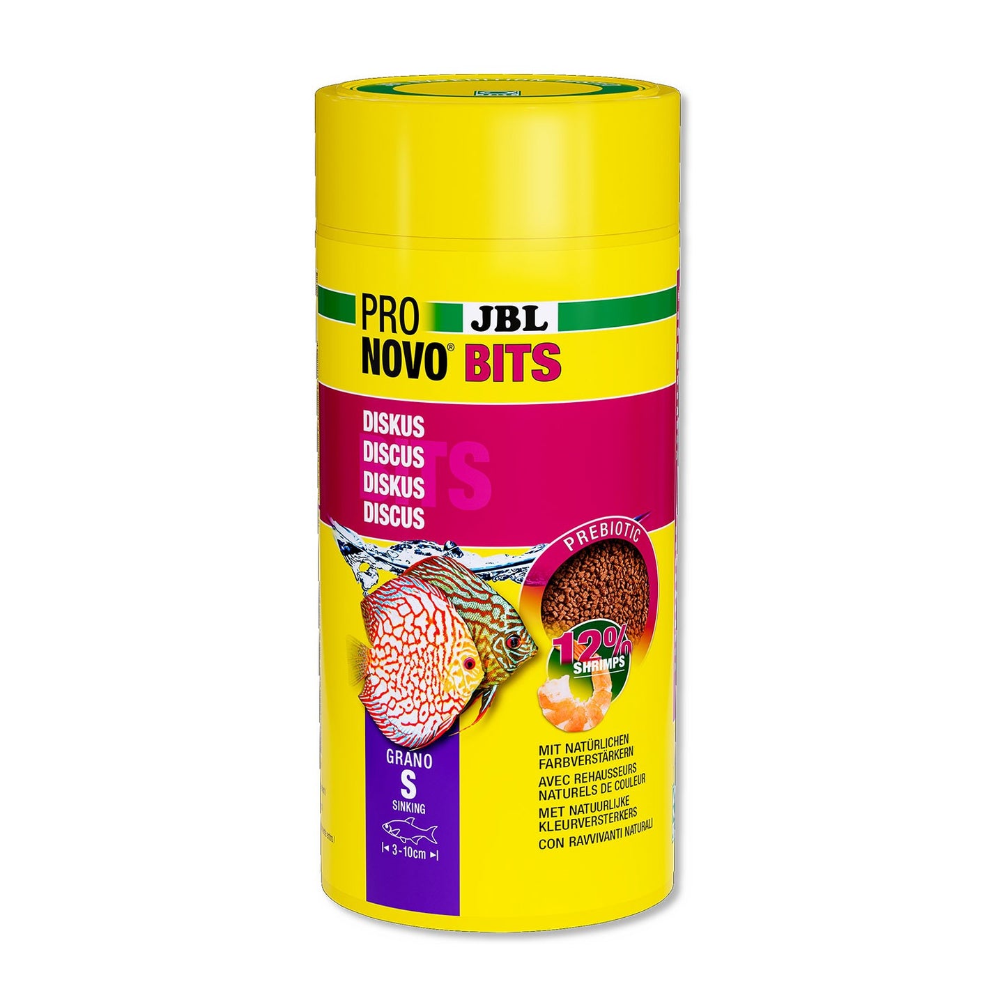 JBL PRONOVO Bits Grano S Mangime Base Per Pesci Discus E Ciclidi Da 3-10cm In Acquario