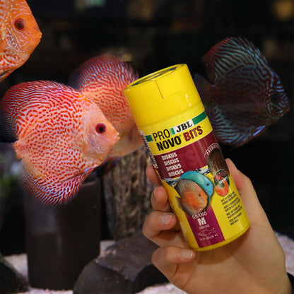 JBL PRONOVO Bits Grano M Mangime Base Per Pesci Discus E Ciclidi Da 8-20cm In Acquario