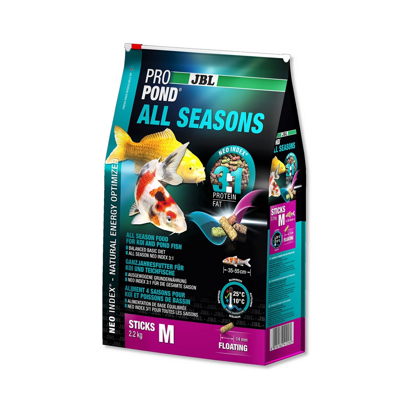 JBL PROPOND All Seasons M Mangime 4 Stagioni NEO Index Per Pesci Di Laghetto Di Media Taglia