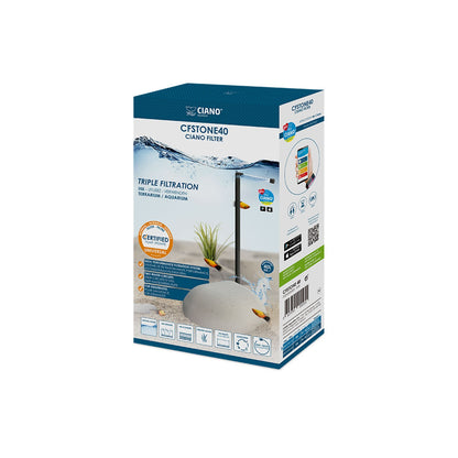 Askoll Ciano CFStone 40 Filtro Mimetico A Forma Di Pietra Per Acquari D'Acqua Dolce
