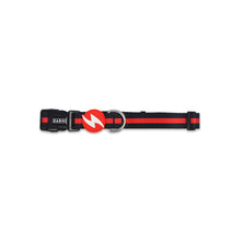 Dashi Stripes3 Rosso/Nero Collare per Cani