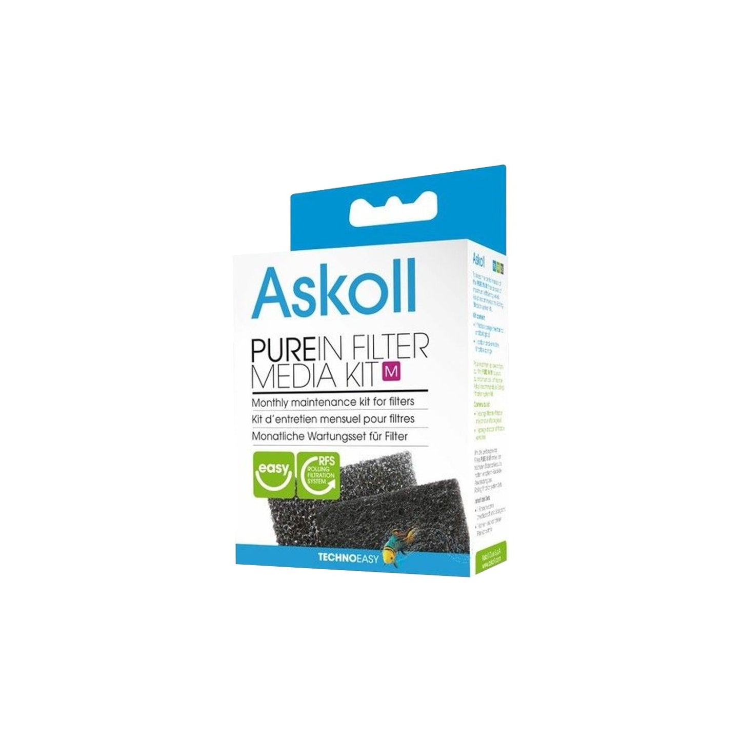 Askoll PureIn Filter Media Kit Ricambi Per Filtri Interni Mimetici In Acquari