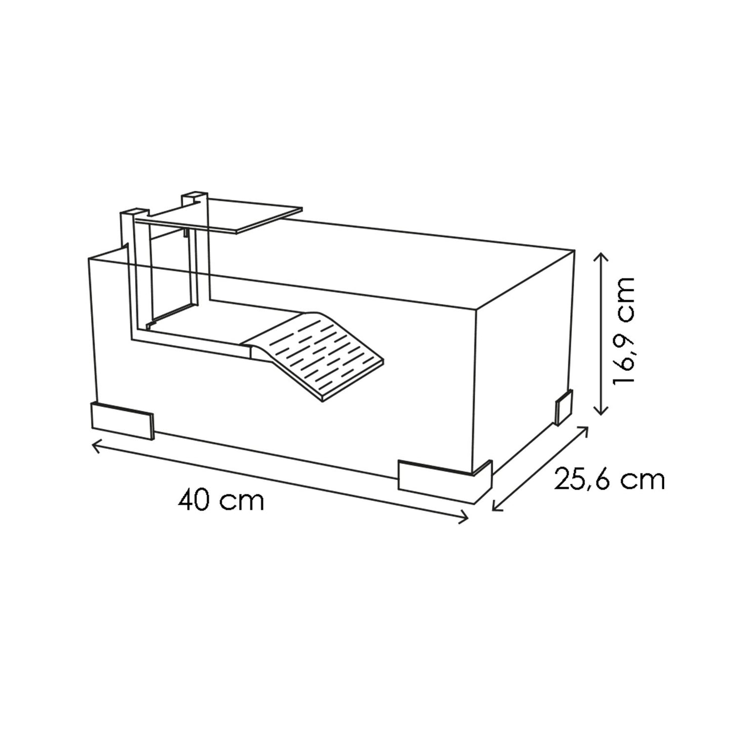 Askoll Ciano Tartarium Cool Terrario Tartarughiera 40