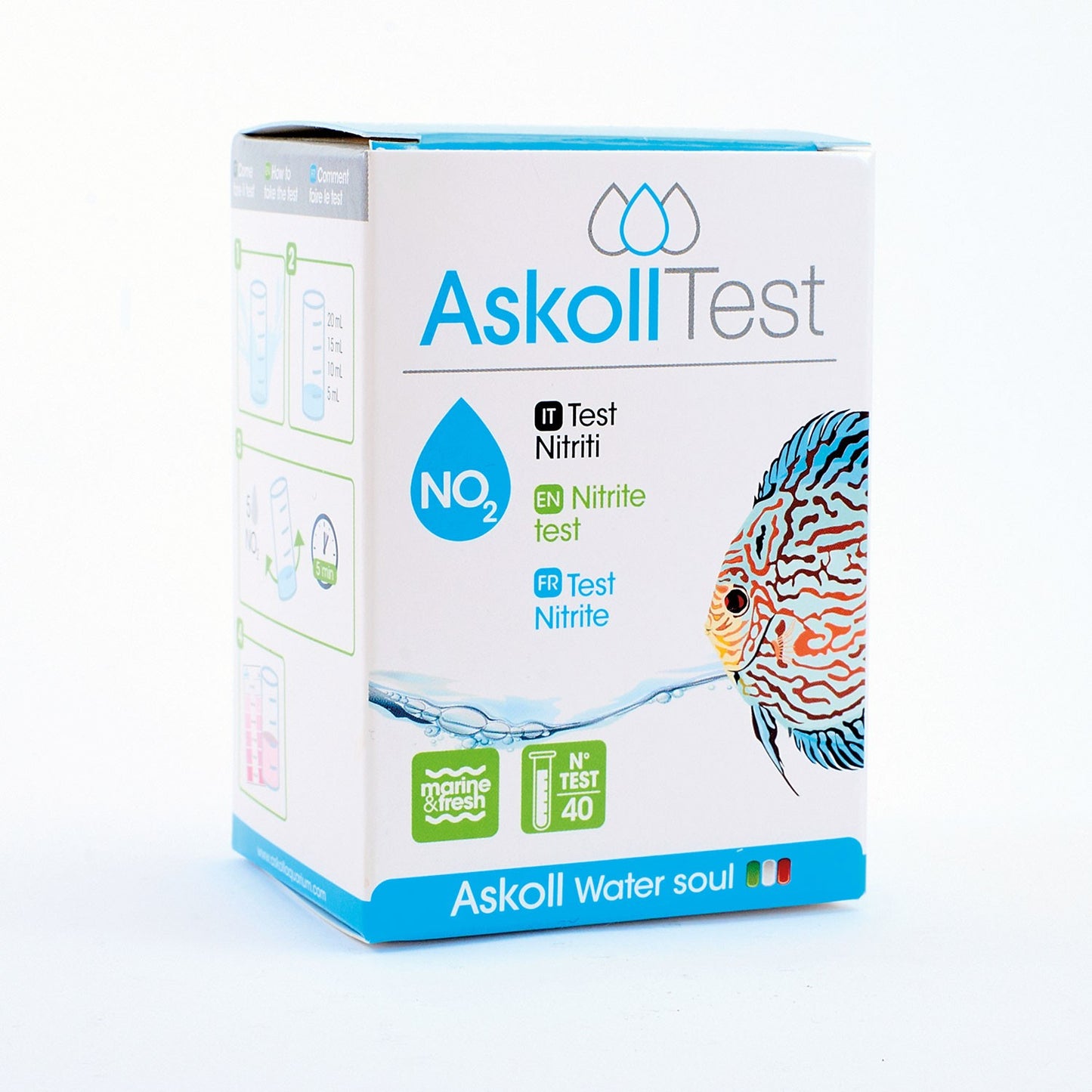Askoll Test NO2 Per La Misurazione Dei Nitriti In Acquari D'acqua Dolce E Marina