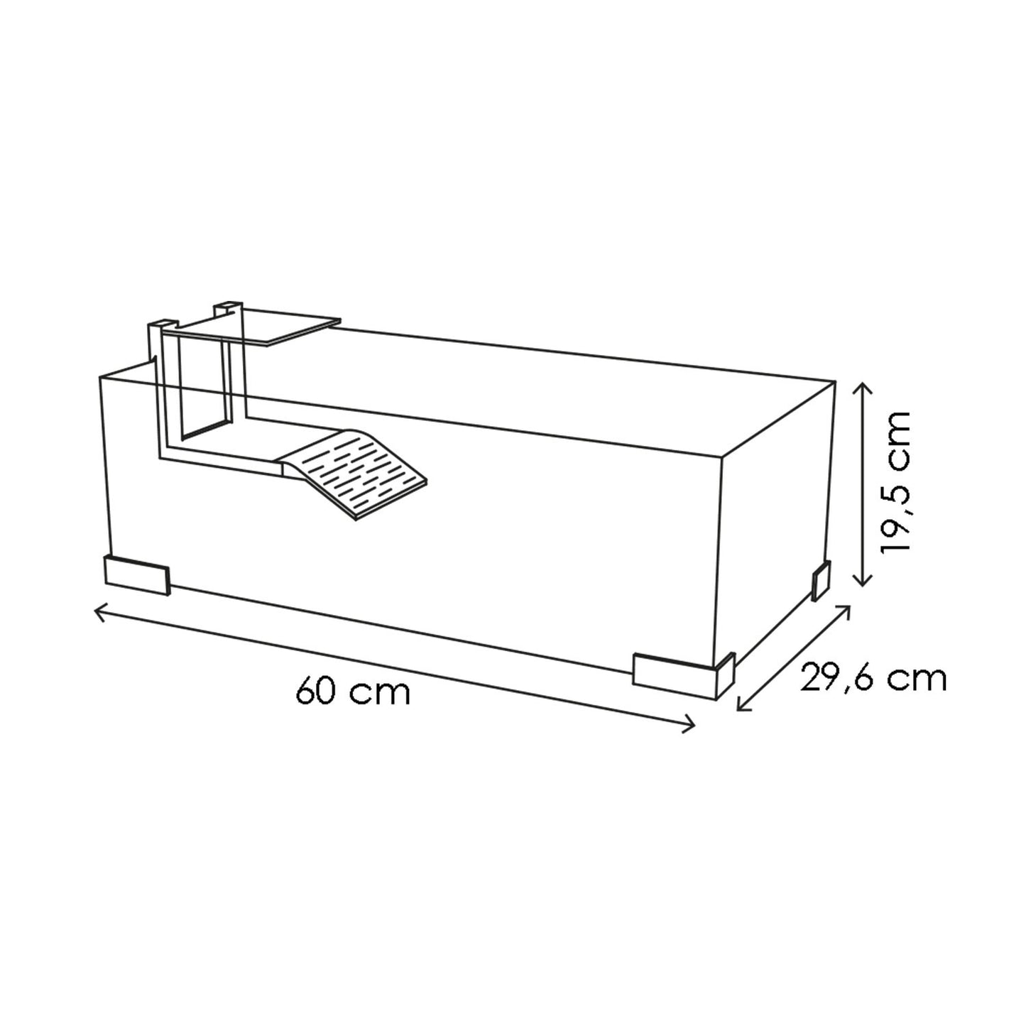 Askoll Ciano Tartarium Cool Terrario Tartarughiera 60