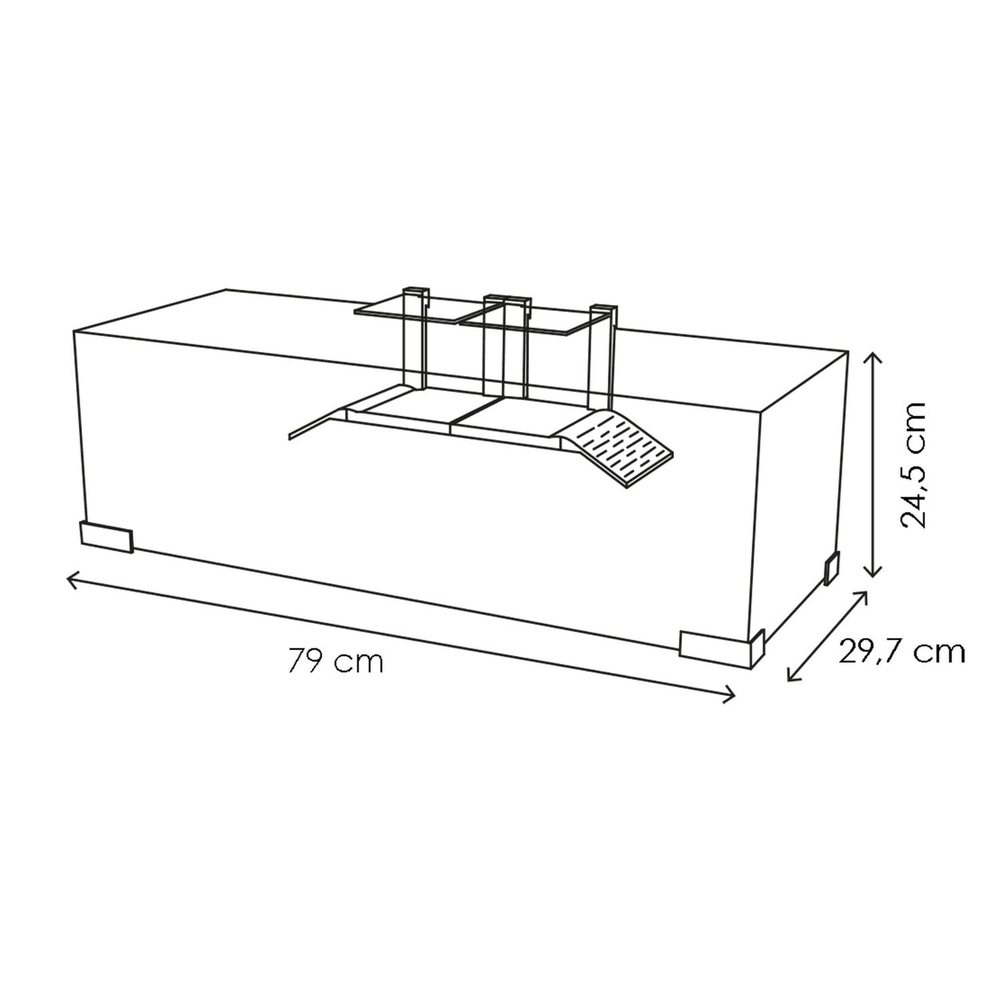 Askoll Ciano Tartarium Cool Terrario Tartarughiera 80