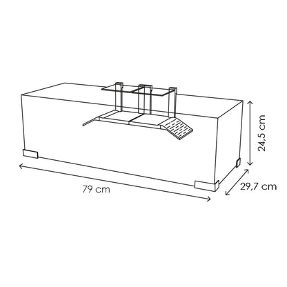 Askoll Ciano Tartarium Cool Terrario Tartarughiera 80