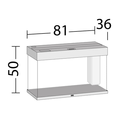 Juwel Rio 125 Led Acquario In Vetro Completo 81x36x50cm