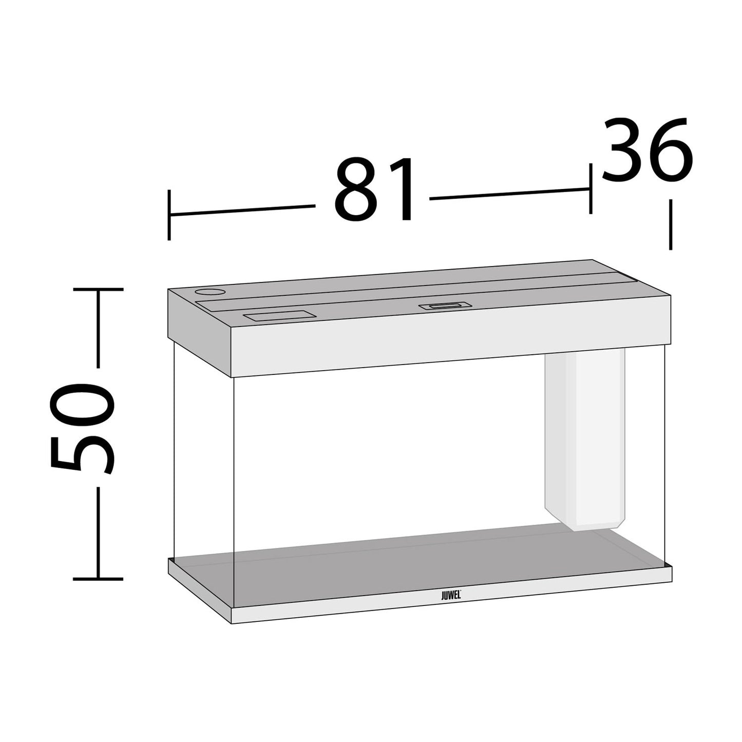 Juwel Rio 125 Led Acquario In Vetro Completo 81x36x50cm