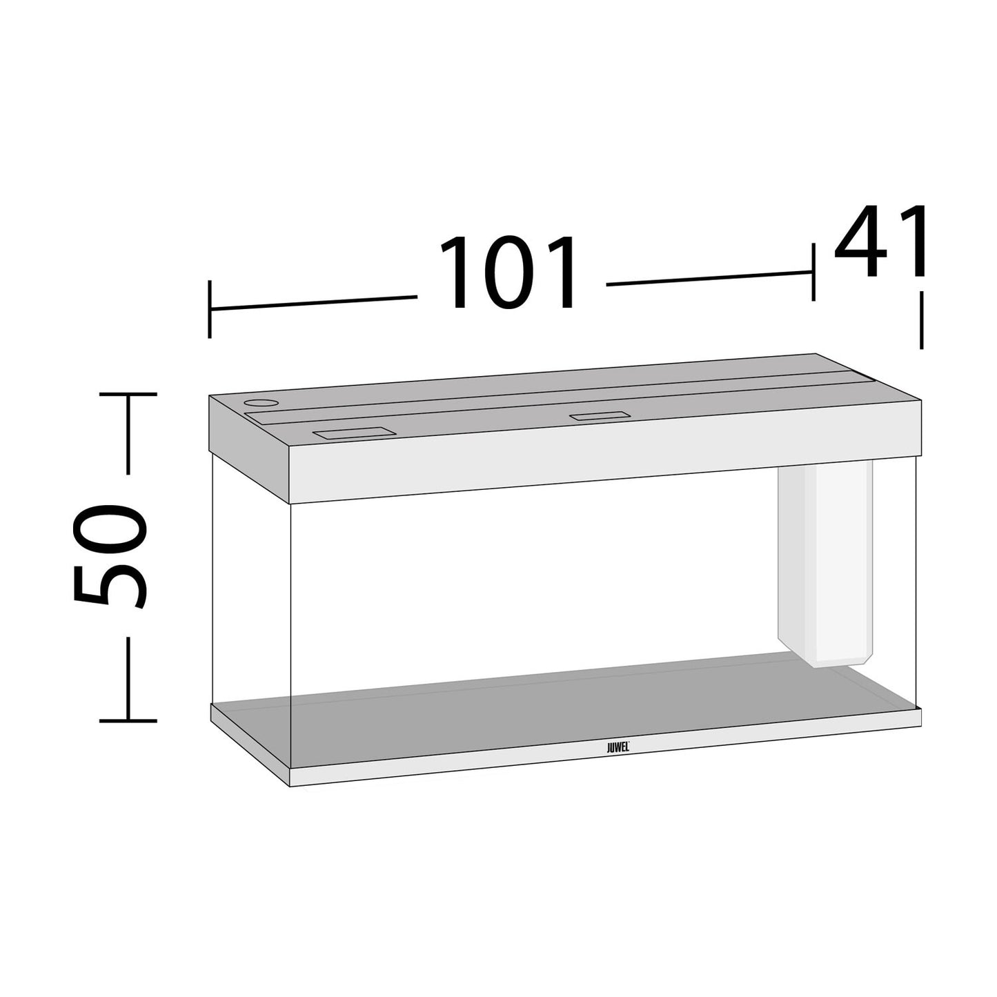 Juwel Rio 180 Led Acquario In Vetro Completo 101x41x50cm