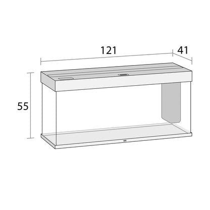 Juwel Rio 240 Led Acquario In Vetro Completo 121x41x55cm