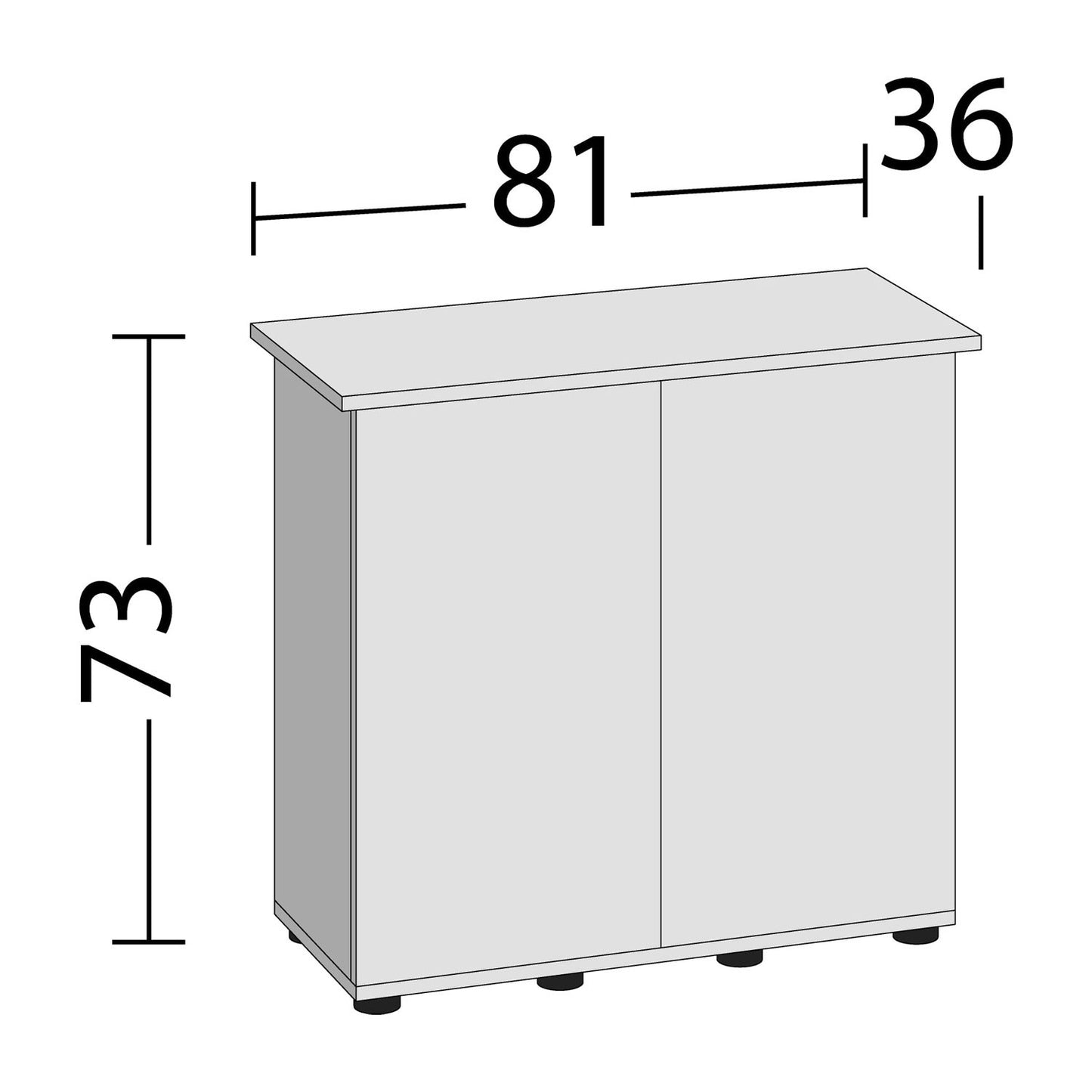 Juwel Cabinet SBX Rio125 Supporto In Legno Per Acquario Rio125 81x36x73cm