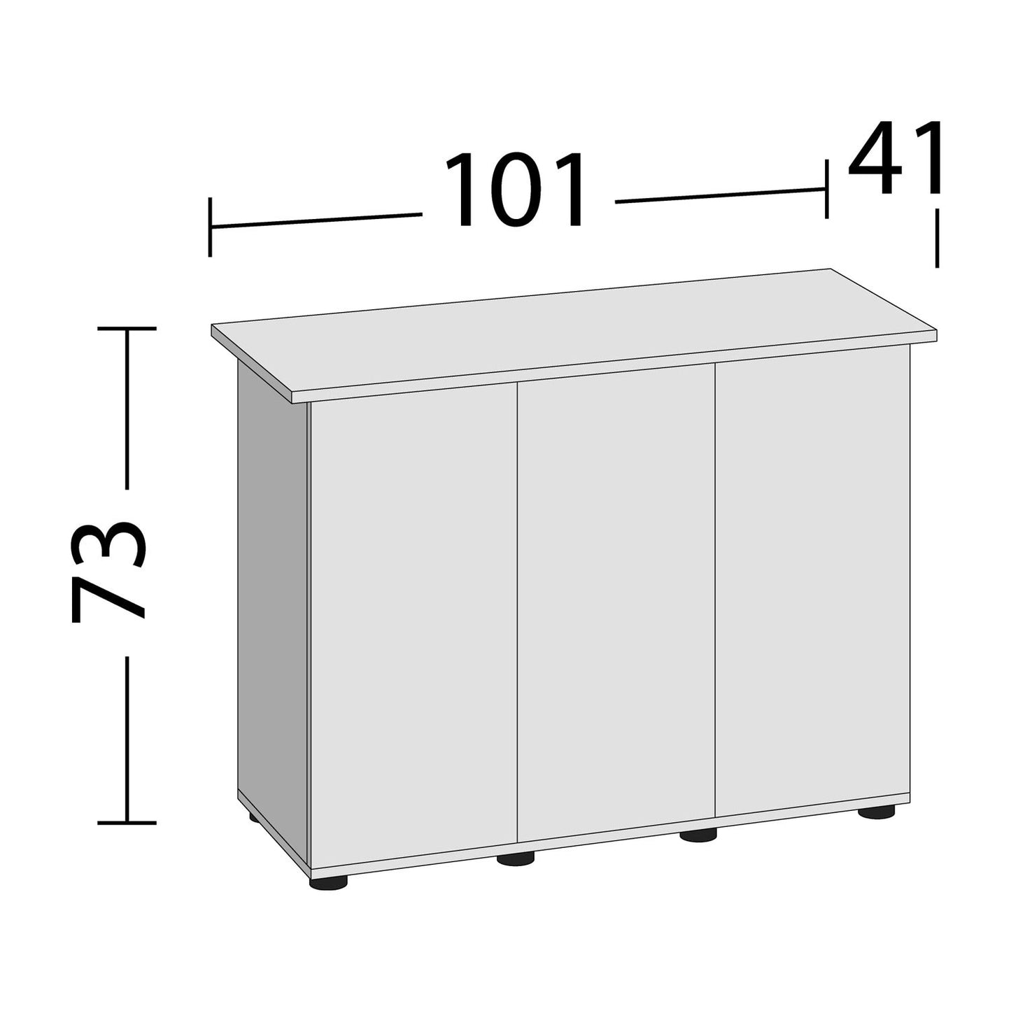 Juwel Cabinet SBX Rio180 Supporto In Legno Per Acquario Rio180 101x41x73cm